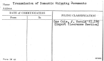 Transmission of Domestic Shipping Documents