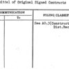 Transmittal of Original Signed Contracts