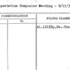 Transportation Companies Meeting - 9/15/39