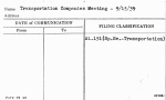 Transportation Companies Meeting - 9/15/39