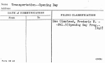 Transportation--Opening Day