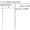 Travel and Lodging Department