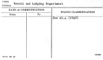 Travel and Lodging Department