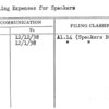Traveling Expenses for Speakers