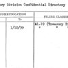 Treasury Division Confidential Directory