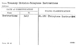 Treasury Division-Telephone Instructions