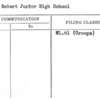Treat, Robert Junior High School