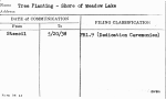 Tree Planting - Shore of Meadow Lake