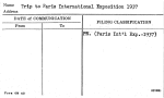 Trip to Paris International Exposition 1937