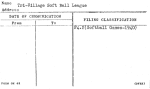 Tri-Village Soft Ball League