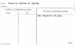 Tuchertu System of Typing