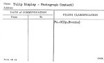 Tulip Display - Photograph Contest