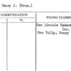 Tully, Henry J. (Pres.)