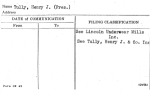 Tully, Henry J. (Pres.)
