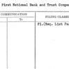 Tulsa First National Bank and Trust Company