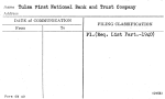 Tulsa First National Bank and Trust Company
