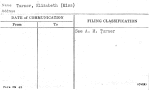 Turner, Elizabeth (Miss)