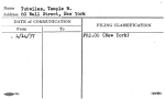 Tutwiles, Temple W.