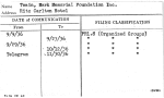 Twain, Mark Memorial Foundation Inc.