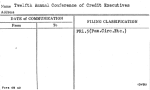 Twelfth Annual Conference of Credit Executives