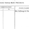 Twentieth Century Music Publishers