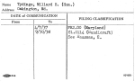 Tydings, Millard E. (Hon.)