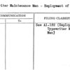 Typewriter Maintenance Man - Employment of