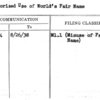 Unauthorized Use of World's Fair Name