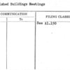 Unfinished Buildings Meetings