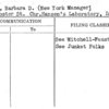 Unger, Barbara D. (New York Manager)