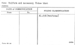 Uniform and Accessory Price List