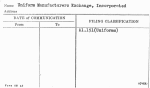 Uniform Manufacturers Exchange, Incorporated