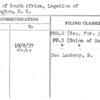 Union of South Africa, Legation of