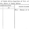 Union of South Africa Legation of U.S. of Am.-in Pretoria