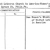 United Lutheran Church in America-Women's Missionary Society of