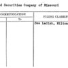 United Securities Company of Missouri