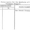 United States Agents for the Syndicate of French Champagne Shippers