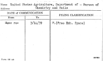 United States Agriculture, Department of - Bureau of Chemistry and Soils
