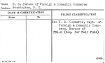 U.S. Bureau of Foreign & Domestic Commerce