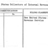 United States Collectors of Internal Revenue