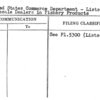 United States Commerce Department - Lists of Wholesale Dealers in Fishery Products