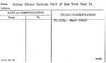 United States Customs Port of New York Post 51