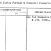 United States Foreign & Domestic Commerce
