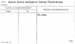 United States Geological Survey Publications