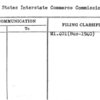 United States Interstate Commerce Commission