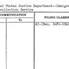 United States Justice Department--Immigration and Naturalization Service