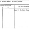 United States Naval Participation
