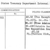 United States Treasury Department Internal Revenue