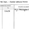 U.S. War Dept. - Insular Affairs Bureau