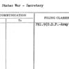 United States War - Secretary